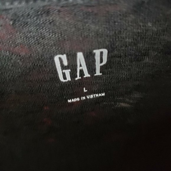 Gap‎ Womens Cold Shoulder Top Sz Large Solid Black Cotton Blend - Picture 4 of 4